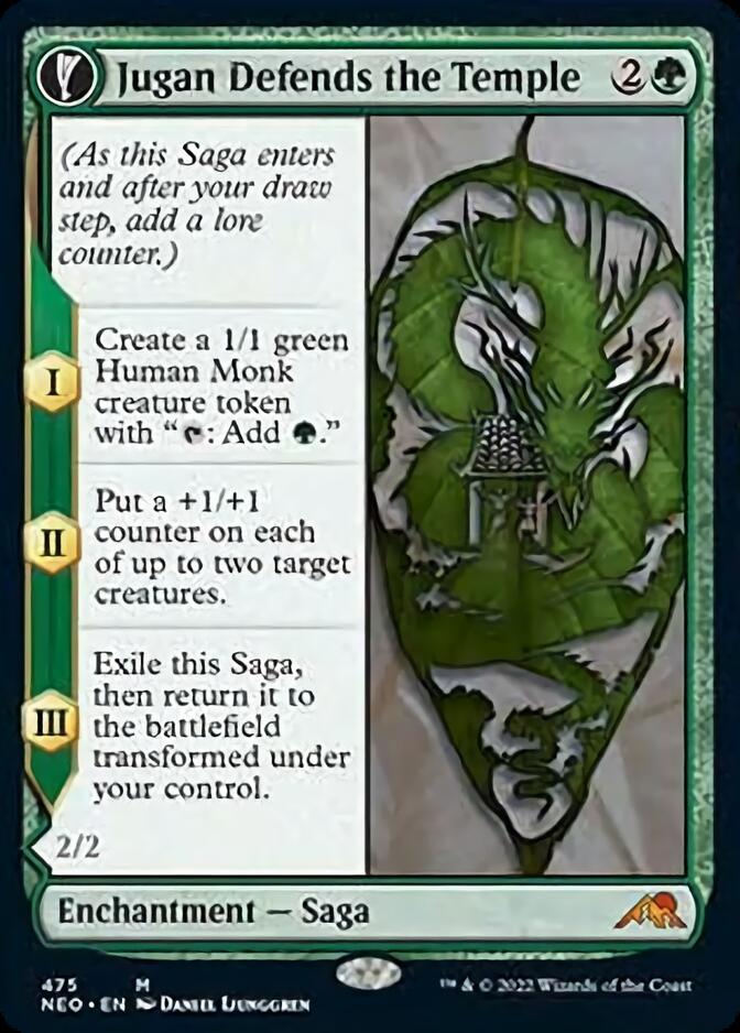 Jugan Defends the Temple // Remnant of the Rising Star (Extended Art) [Kamigawa: Neon Dynasty] | Good Games Morley