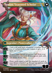 Tamiyo, Inquisitive Student // Tamiyo, Seasoned Scholar (Borderless) (Textured Foil) [Modern Horizons 3] | Good Games Morley
