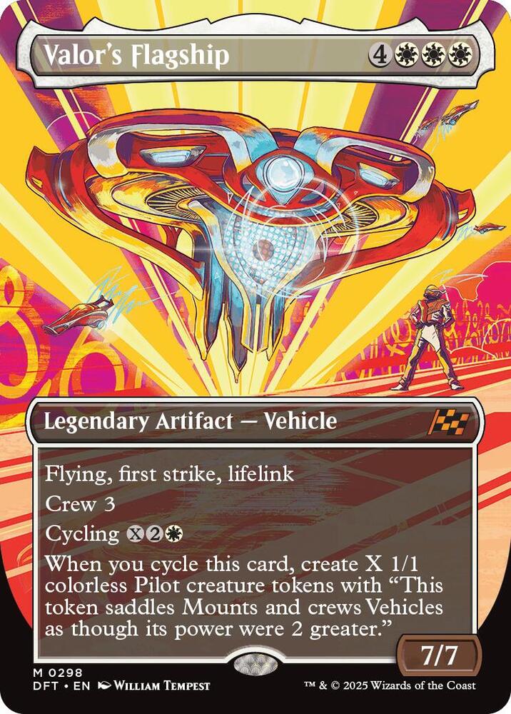 Valor's Flagship 298/291 (Aetherdrift)  - Borderless Foil | Good Games Morley