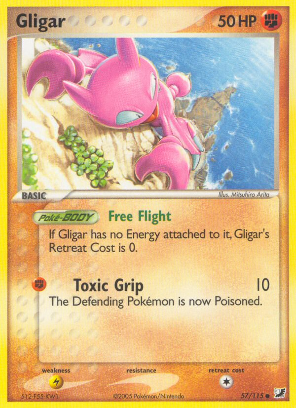 Gligar (57/115) [EX: Unseen Forces] | Good Games Morley