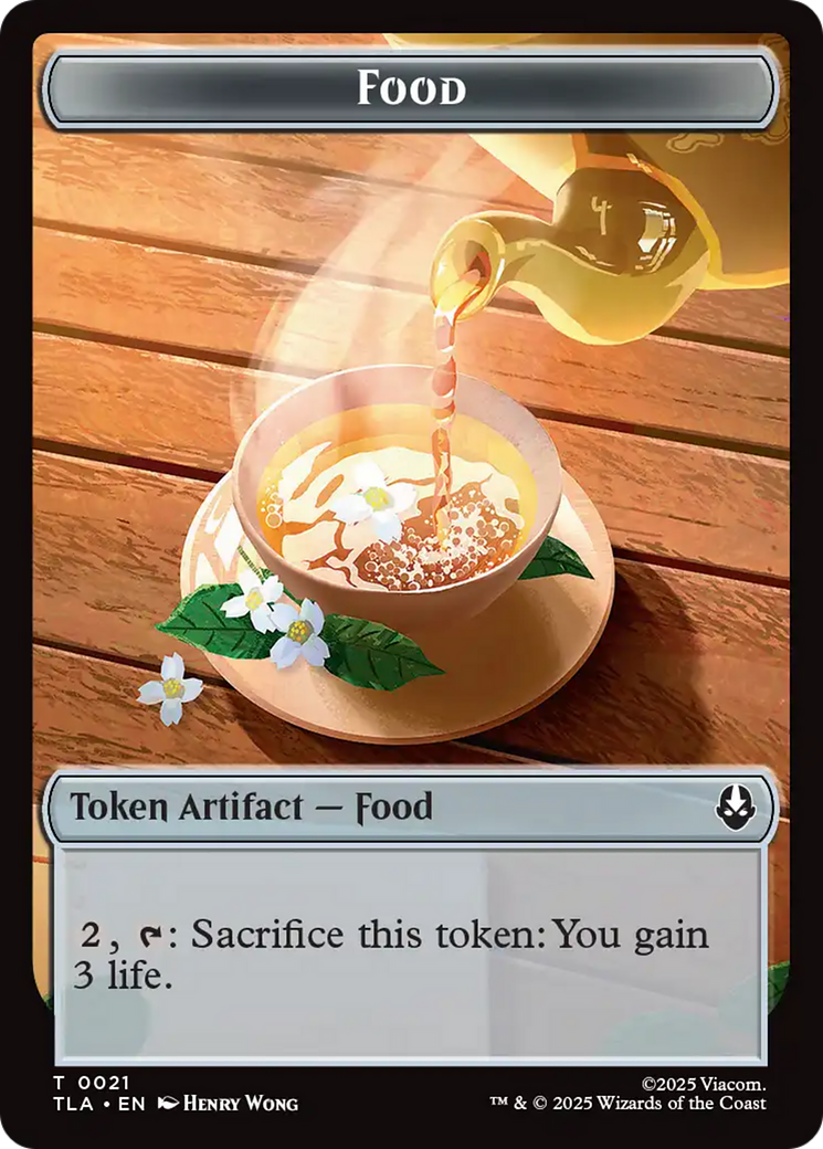 Monk // Food (0021) Double-Sided Token [Avatar: The Last Airbender Tokens] | Good Games Morley