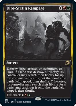 Dire Strain Rampage 219/534 (Innistrad: Double Feature)  - Foil | Good Games Morley