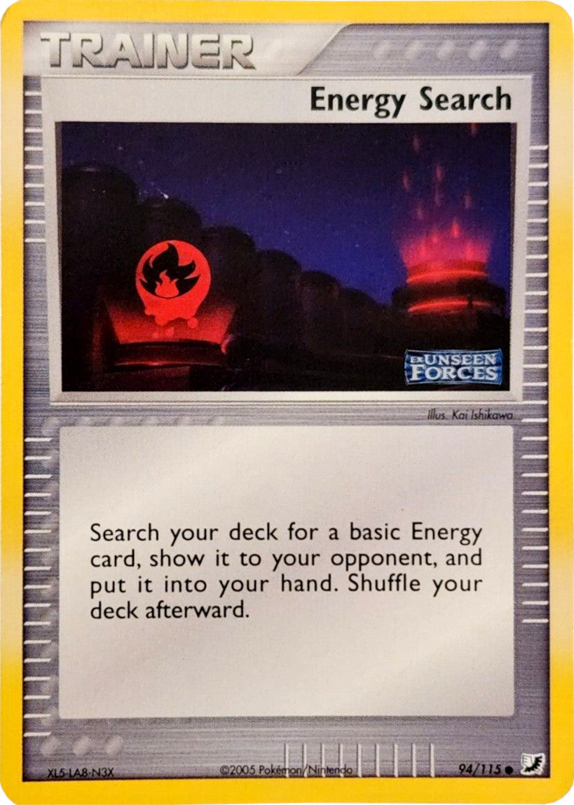 Energy Search (94/115) (Stamped) [EX: Unseen Forces] | Good Games Morley