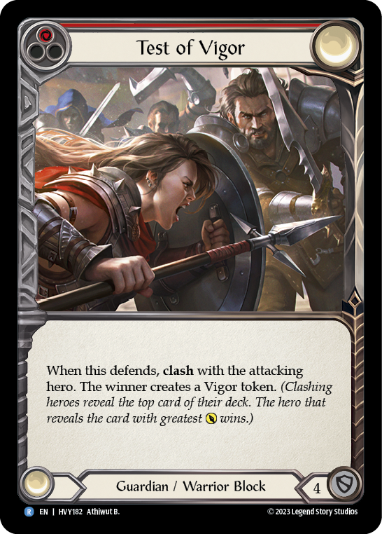 Test of Vigor [HVY182] (Heavy Hitters)  Rainbow Foil | Good Games Morley