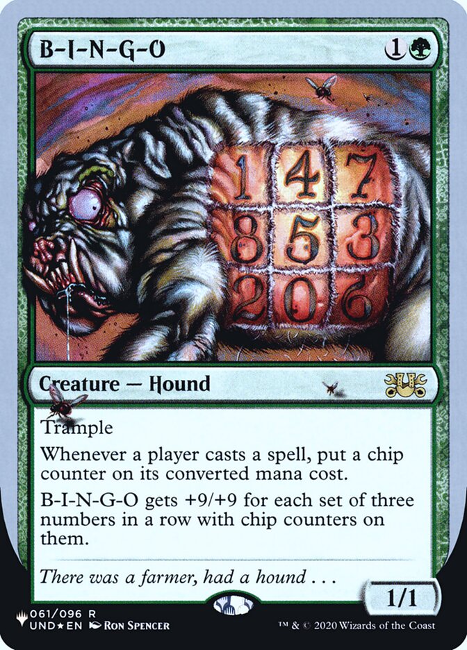 B-I-N-G-O (Unfinity Foil Edition) [The List] | Good Games Morley