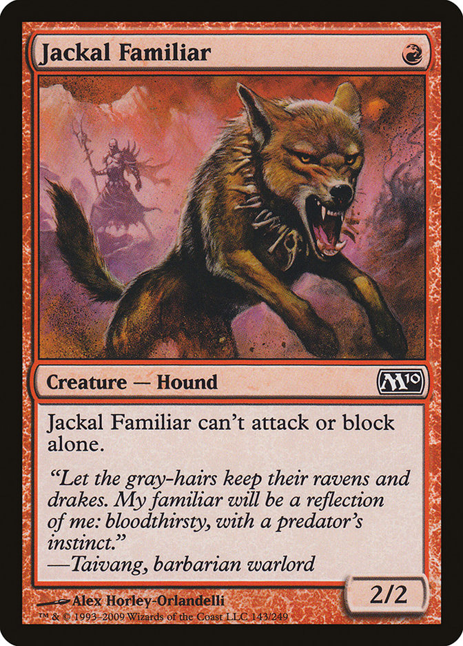Jackal Familiar 143/249 (Magic 2010 (M10))  - Foil | Good Games Morley