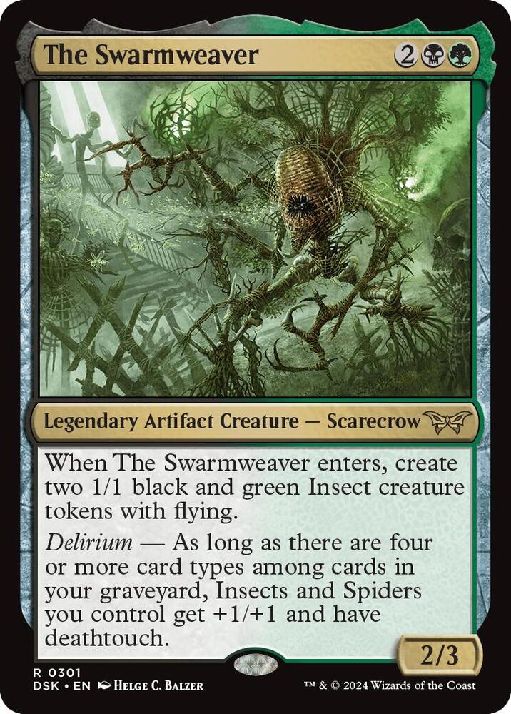 The Swarmweaver (Lurking Evil) 301/286 (Duskmourn: House of Horror)  - Foil | Good Games Morley