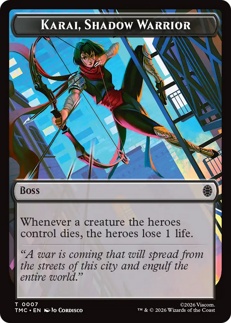 Karai, Shadow Warrior [Teenage Mutant Ninja Turtles Commander Tokens] | Good Games Morley