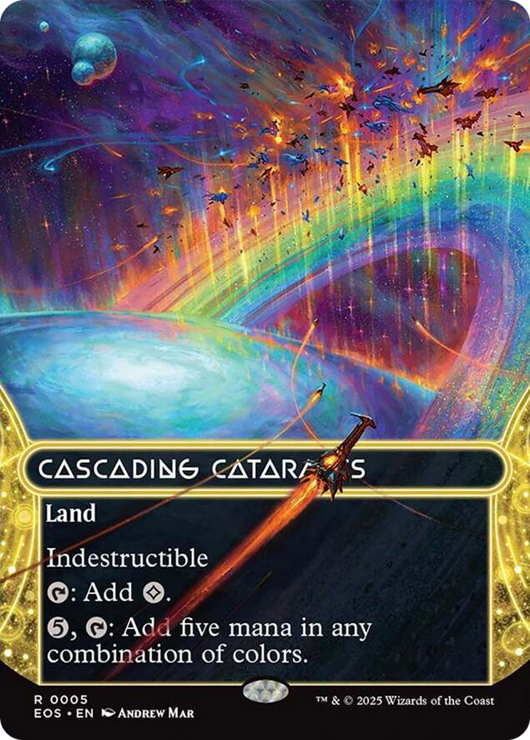 Cascading Cataracts (0005) (Borderless) [Edge of Eternities: Stellar Sights] | Good Games Morley