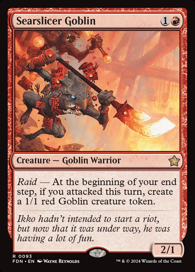Searslicer Goblin 93/291 (Foundations)  - Foil | Good Games Morley