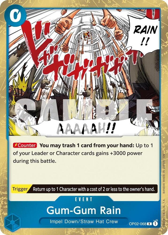 Gum-Gum Rain (Reprint) OP02-068 (Premium Booster -The Best- Vol. 2)  - Foil | Good Games Morley