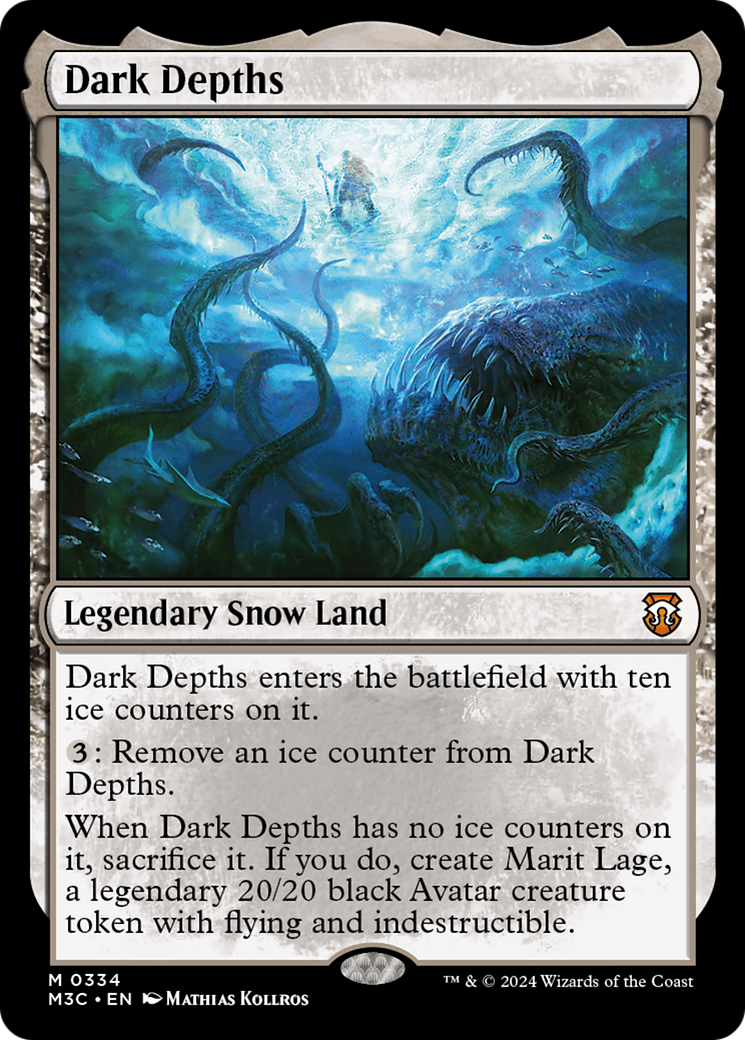 Dark Depths (Ripple Foil) [Modern Horizons 3 Commander] | Good Games Morley