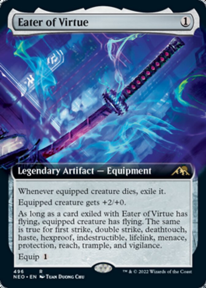 Eater of Virtue (Extended Art) [Kamigawa: Neon Dynasty] | Good Games Morley