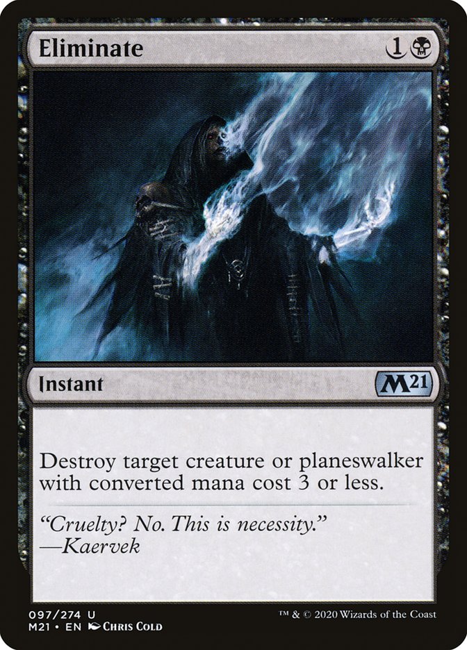 Eliminate 97 (Core Set 2021)  - Foil | Good Games Morley