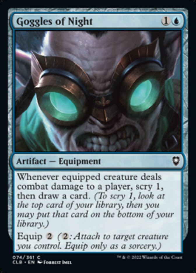 Goggles of Night [Commander Legends: Battle for Baldur's Gate] | Good Games Morley