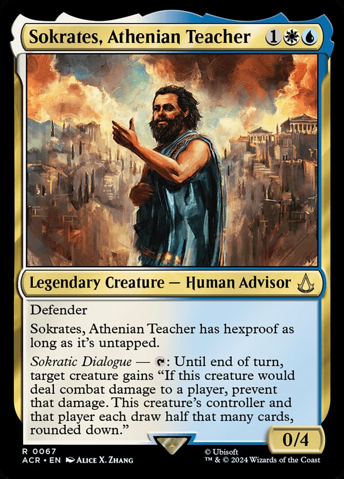 Sokrates, Athenian Teacher 67/110 (Universes Beyond: Assassin's Creed)  | Good Games Morley