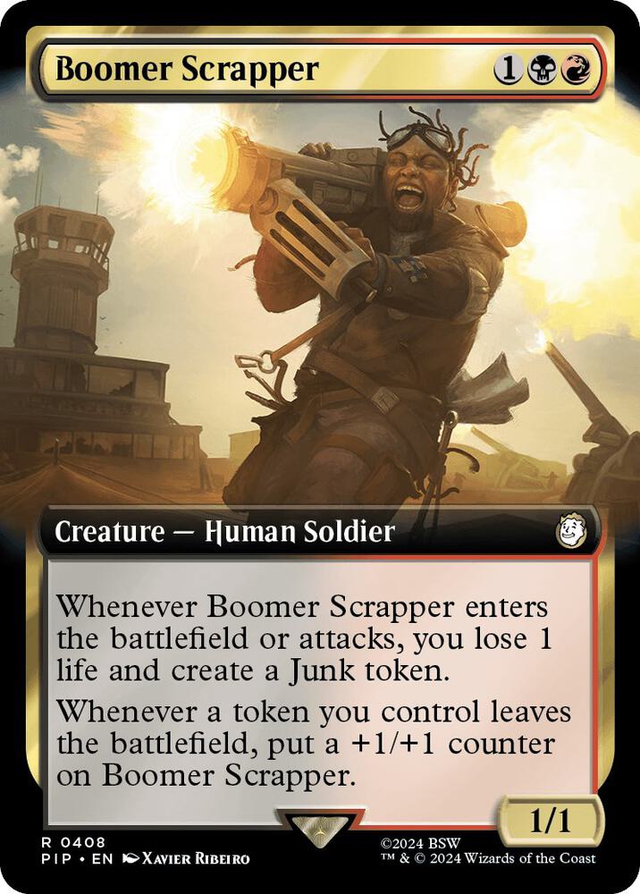Boomer Scrapper 408/326 (Universes Beyond: Fallout)  - Extended Art | Good Games Morley
