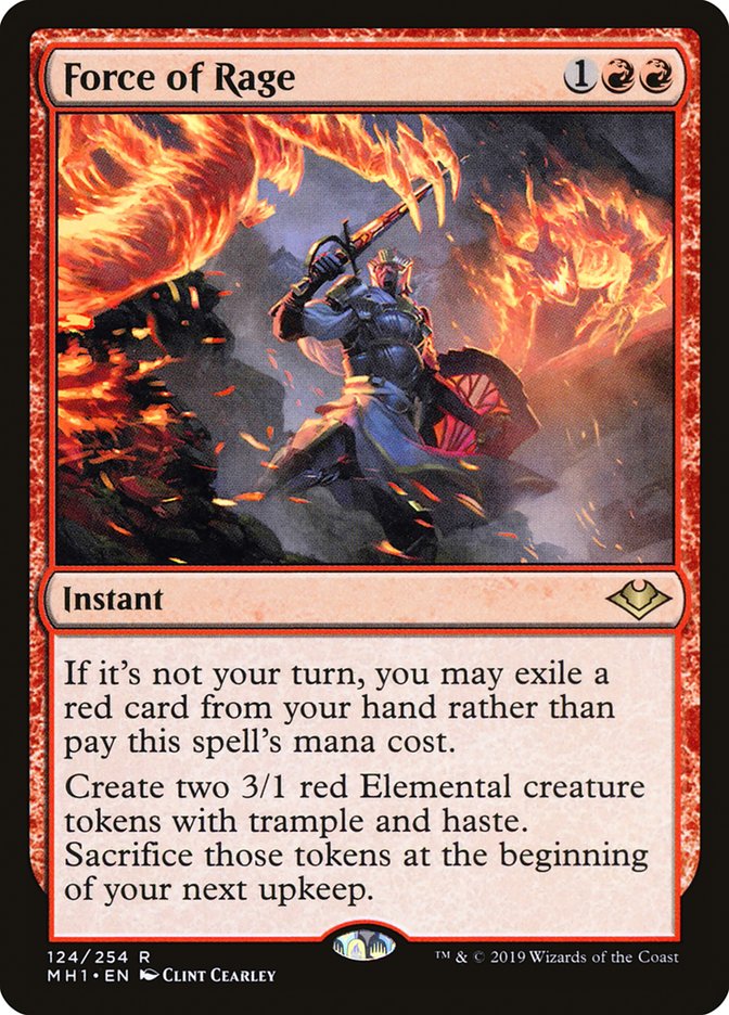 Force of Rage 124 (Modern Horizons)  - Foil | Good Games Morley