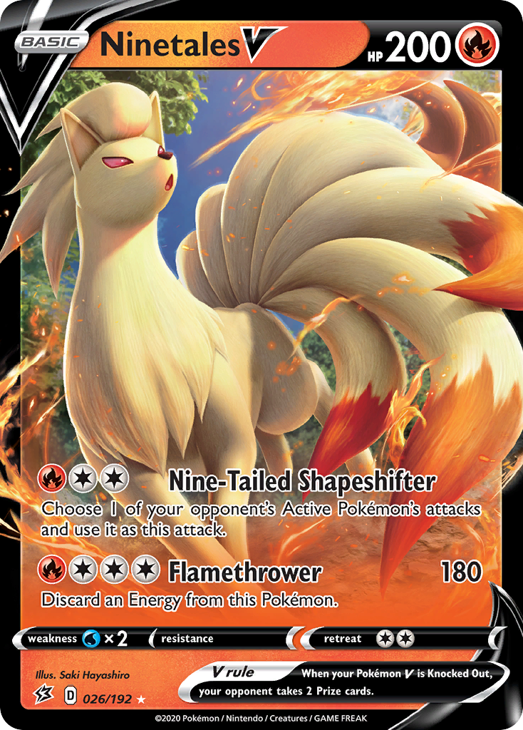 Ninetales V (026/192) [Sword & Shield: Rebel Clash] | Good Games Morley