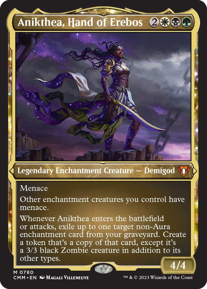 Anikthea Hand of Erebos Display Commander Foil Etched Thick Stock 780 (Commander Masters)  - Foil | Good Games Morley