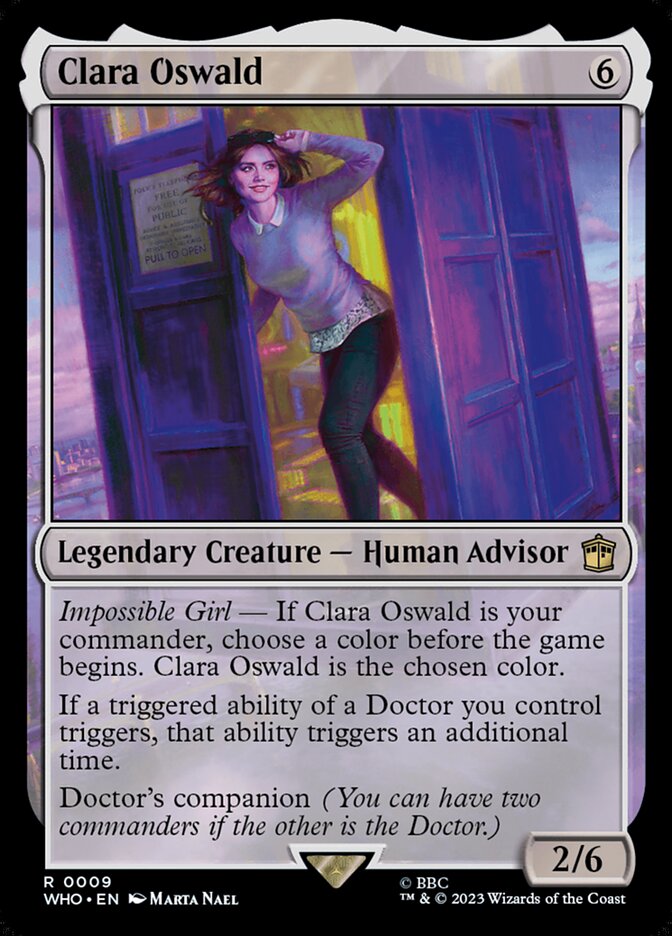 Clara Oswald 9/331 (Universes Beyond: Doctor Who)  - Foil | Good Games Morley