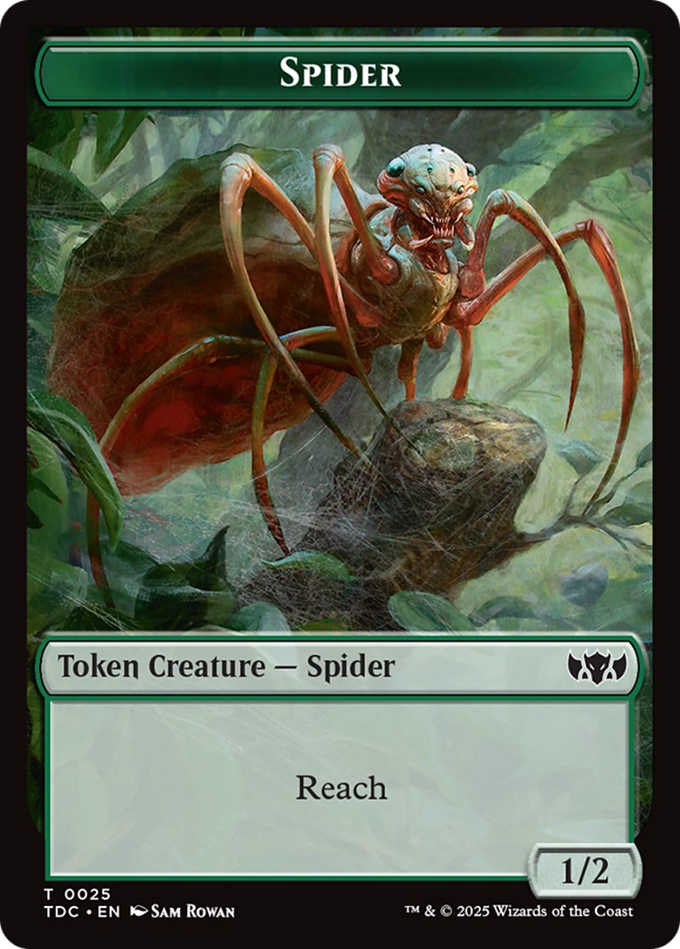 Spider // Bird Double-Sided Token [Tarkir: Dragonstorm Commander Tokens] | Good Games Morley