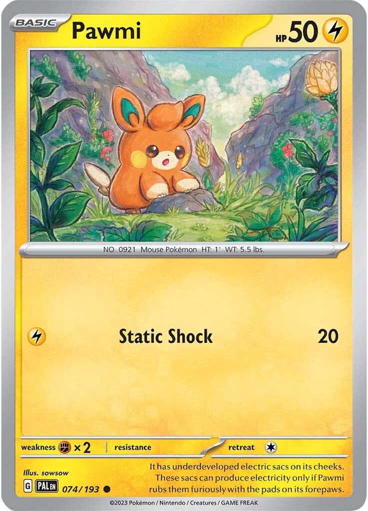 Pawmi (074/193) [Scarlet & Violet: Paldea Evolved] | Good Games Morley