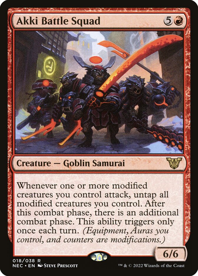 Akki Battle Squad 18/38 (Commander: Kamigawa: Neon Dynasty)  | Good Games Morley