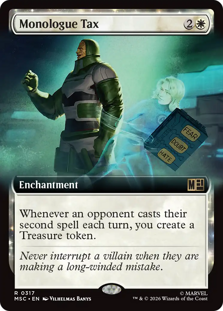 Monologue Tax (Extended Art) [Marvel Super Heroes Commander] | Good Games Morley