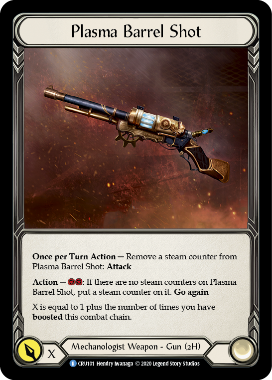 Plasma Barrel Shot [CRU101] (Crucible of War)  1st Edition Cold Foil | Good Games Morley
