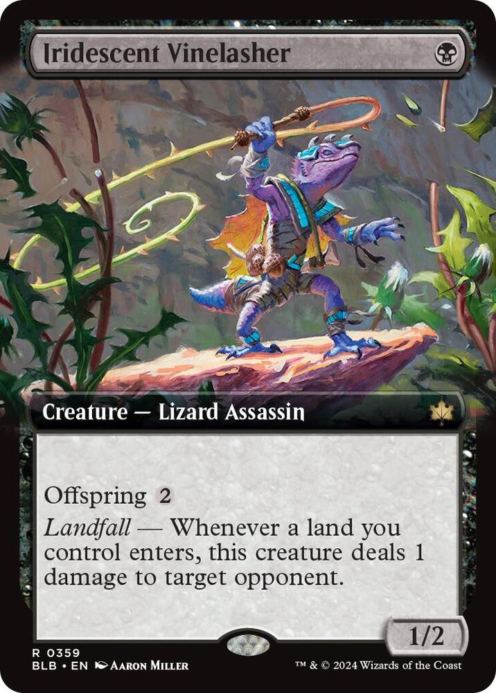 Iridescent Vinelasher 359 (Bloomburrow)  - Extended Art | Good Games Morley