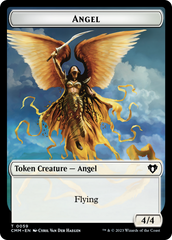 Copy (54) // Angel Double-Sided Token [Commander Masters Tokens] | Good Games Morley