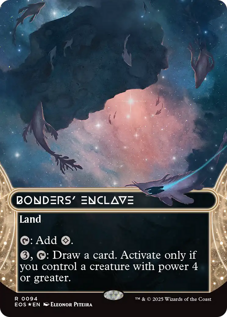 Bonders' Enclave (0094) (Borderless) (Galaxy Foil) [Edge of Eternities: Stellar Sights] | Good Games Morley