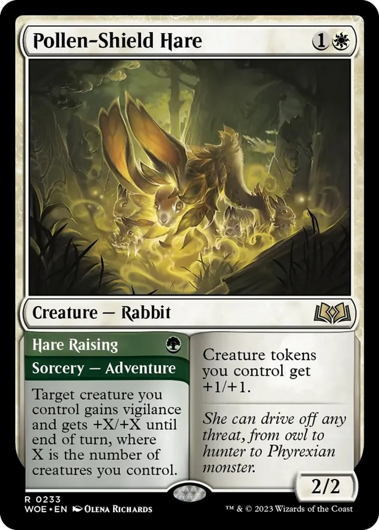 Pollen-Shield Hare // Hare Raising [Wilds of Eldraine] | Good Games Morley