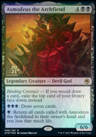 Asmodeus the Archfiend [Dungeons & Dragons: Adventures in the Forgotten Realms Prerelease Promos] | Good Games Morley