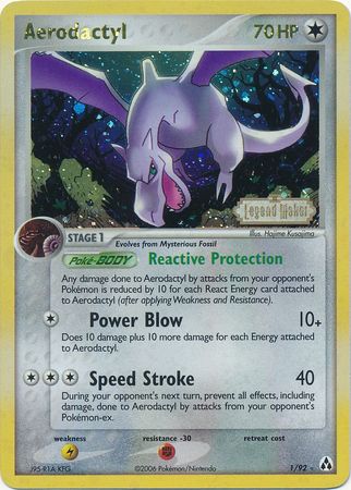 Aerodactyl (1/92) (Stamped) [EX: Legend Maker] | Good Games Morley