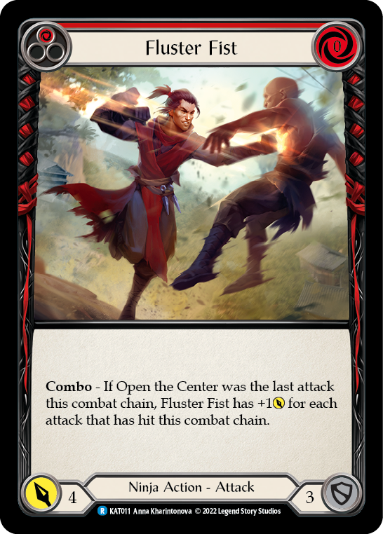 Fluster Fist (Red) [KAT011] (Outsiders Katsu Blitz Deck) | Good Games Morley