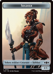 Solider (0032) // Copy Double-Sided Token [Tarkir: Dragonstorm Commander Tokens] | Good Games Morley