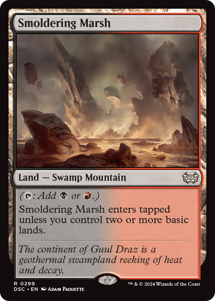 Smoldering Marsh [Duskmourn: House of Horror Commander] | Good Games Morley