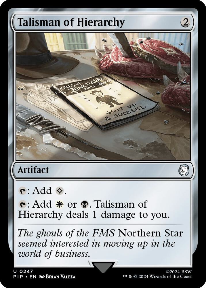 Talisman of Hierarchy 247/326 (Universes Beyond: Fallout)  | Good Games Morley