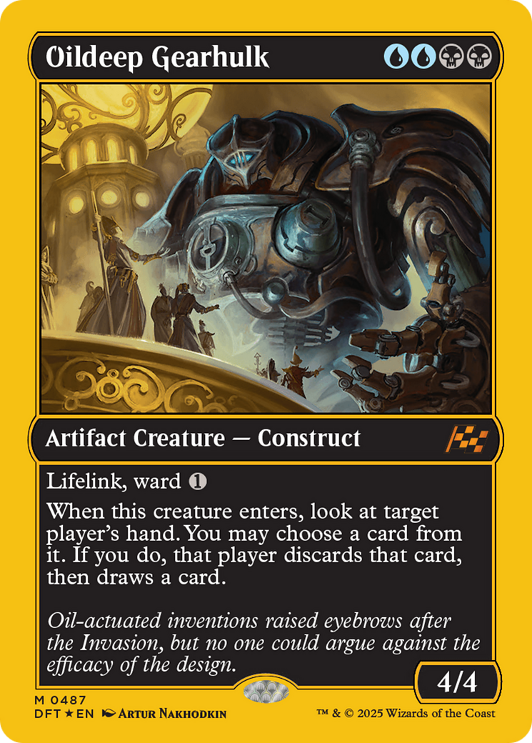 Oildeep Gearhulk (First-Place Foil) [Aetherdrift] | Good Games Morley