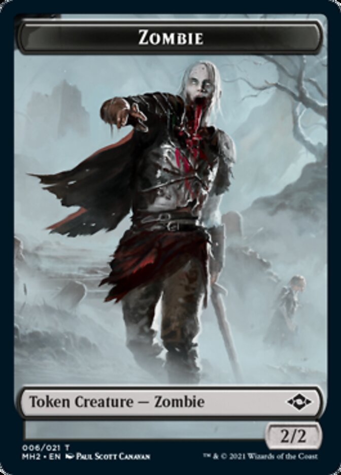 Clue (14) // Zombie Double-Sided Token [Modern Horizons 2 Tokens] | Good Games Morley