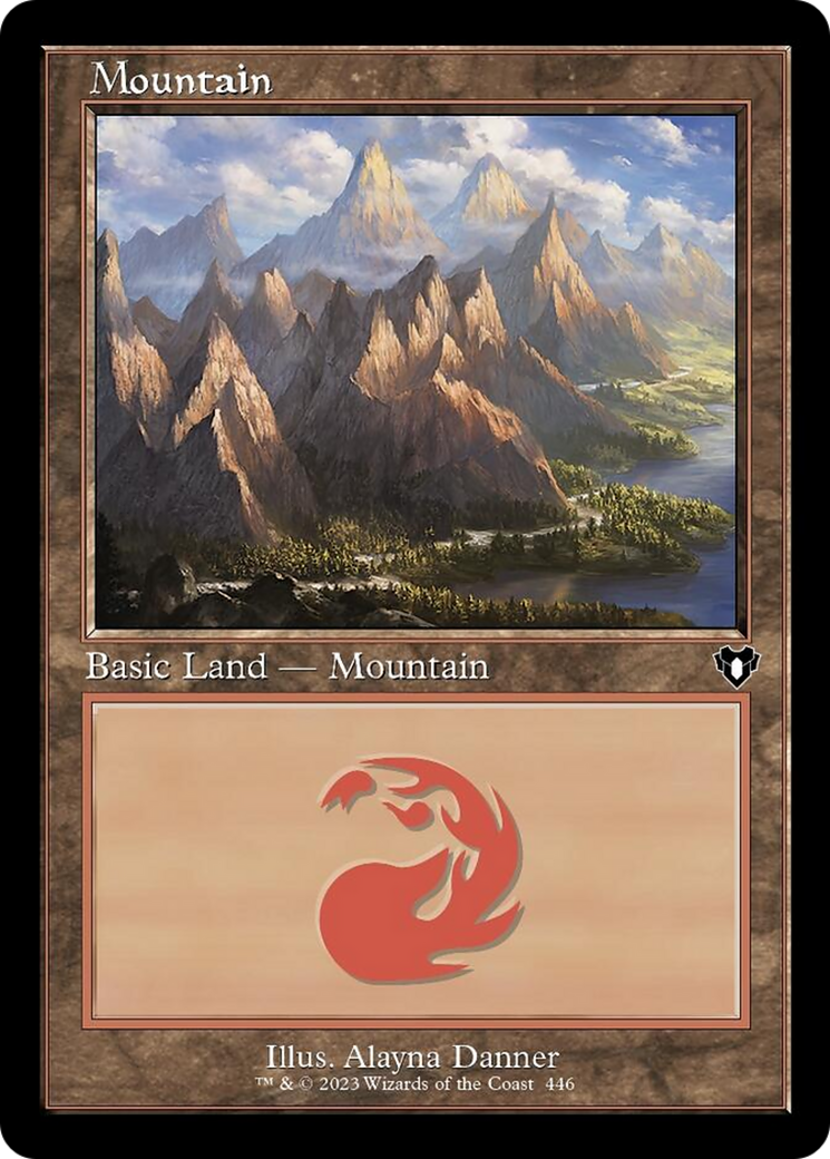 Mountain (446) (Retro) [Commander Masters] | Good Games Morley