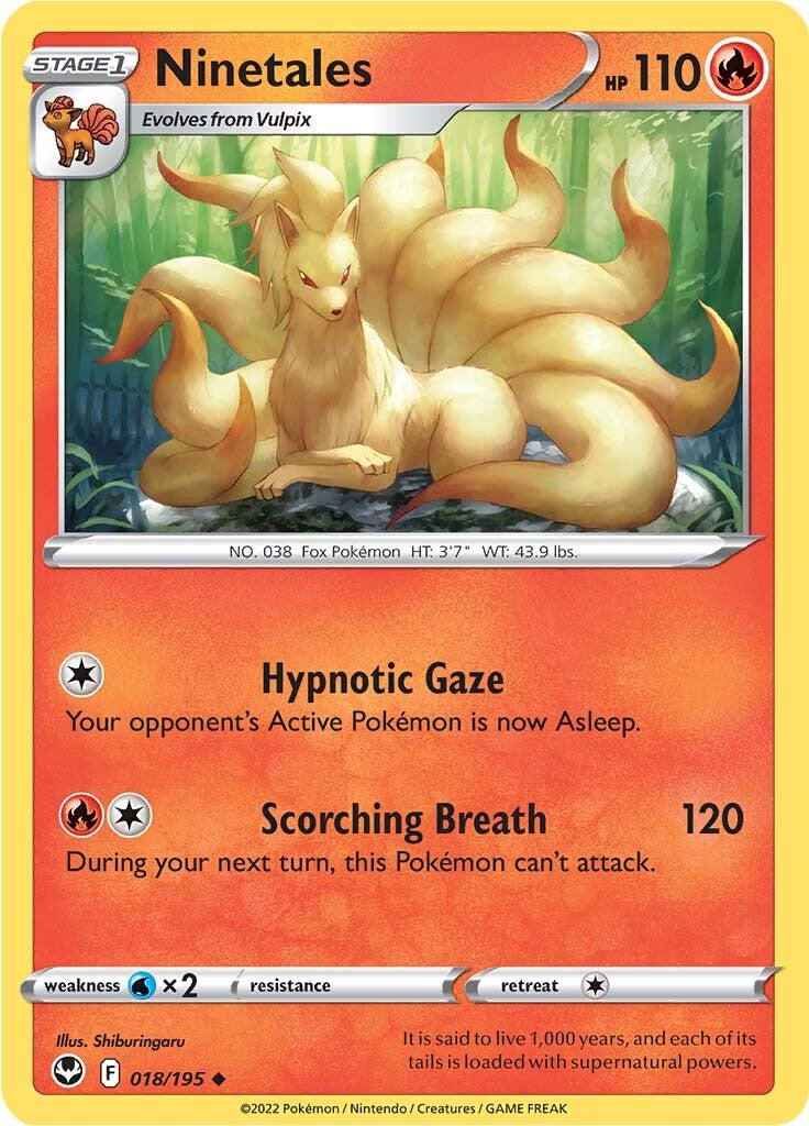 Ninetales (018/195) [Sword & Shield: Silver Tempest] | Good Games Morley