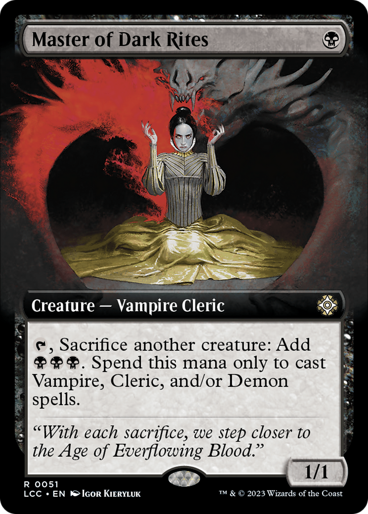 Master of Dark Rites (Extended Art) [The Lost Caverns of Ixalan Commander] | Good Games Morley