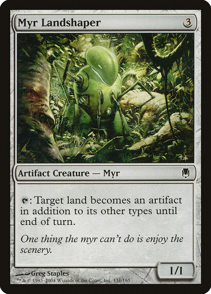 Myr Landshaper 131 (Darksteel)  - Foil | Good Games Morley