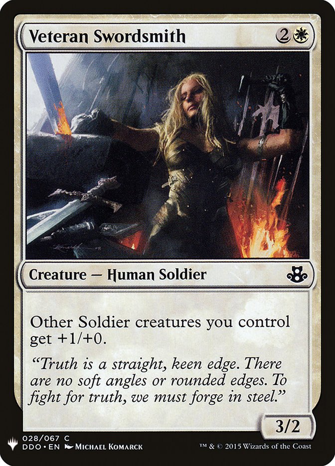 Veteran Swordsmith [Mystery Booster] | Good Games Morley