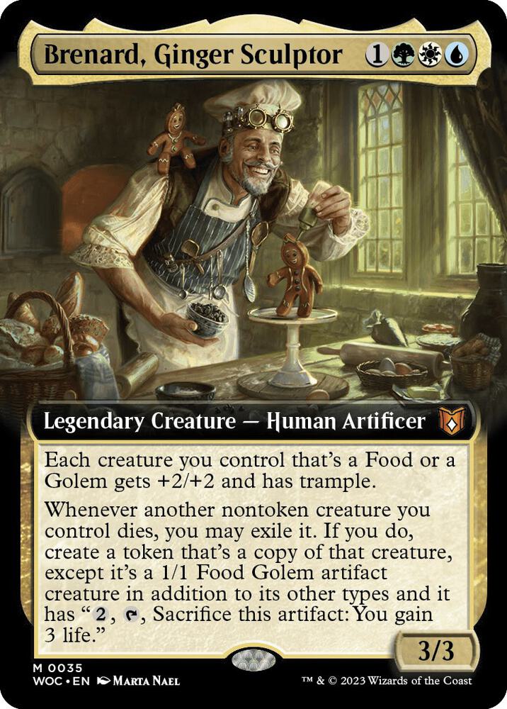 Brenard, Ginger Sculptor 35 (Commander: Wilds of Eldraine)  - Extended Art Foil | Good Games Morley