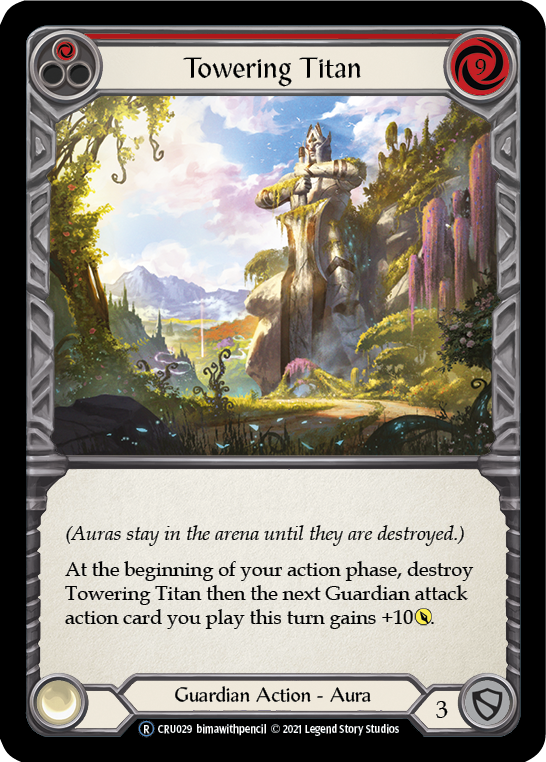 Towering Titan (Red) [U-CRU029] (Crucible of War Unlimited)  Unlimited Rainbow Foil | Good Games Morley
