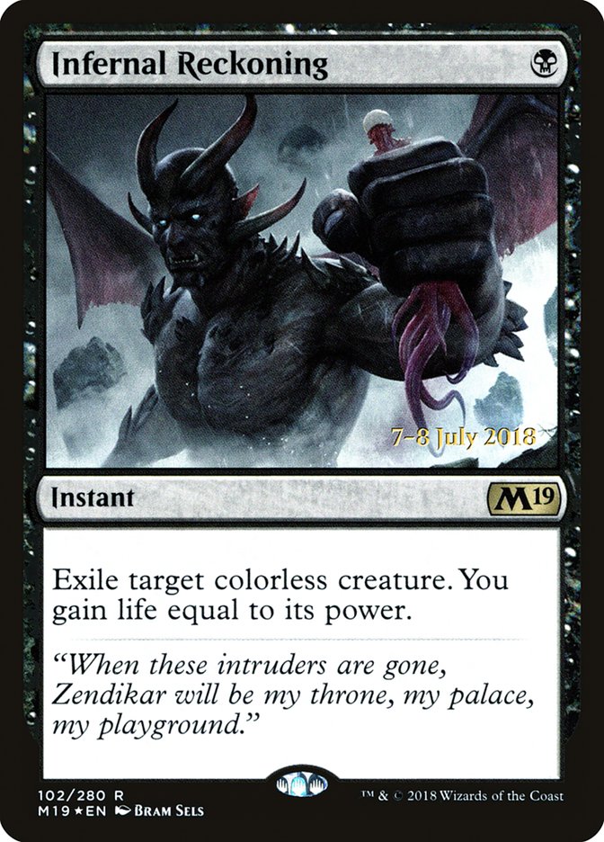 Infernal Reckoning [Core Set 2019 Prerelease Promos] | Good Games Morley